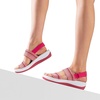 image:imageDREAM PAIRS Womens Walking Sandals Lightweight Soft Footbed Low Wedge Comfort Indoor Outdoor Flat SandalsRed
