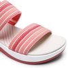 image:imageDREAM PAIRS Womens Walking Sandals Lightweight Soft Footbed Low Wedge Comfort Indoor Outdoor Flat SandalsRed