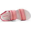 image:imageDREAM PAIRS Womens Walking Sandals Lightweight Soft Footbed Low Wedge Comfort Indoor Outdoor Flat SandalsRed