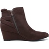 image:imageDREAM PAIRS Womens Wedge Ankle Boots Fall Low Heel Short Booties ShoesBrown
