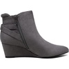 image:imageDREAM PAIRS Womens Wedge Ankle Boots Fall Low Heel Short Booties ShoesGrey