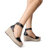 image:imageDREAM PAIRS Womens Wedge Sandals Open Toe Espadrilles Sandals Comfortable Dressy Ankle Strap Platform Sandals Suitable for Work Beach Summer ShoesBlack