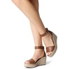 image:imageDREAM PAIRS Womens Wedge Sandals Open Toe Espadrilles Sandals Comfortable Dressy Ankle Strap Platform Sandals Suitable for Work Beach Summer ShoesBrown