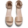 image:imageDREAM PAIRS Womens Wedge Sandals Open Toe Espadrilles Sandals Comfortable Dressy Ankle Strap Platform Sandals Suitable for Work Beach Summer ShoesNude