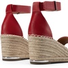 image:imageDREAM PAIRS Womens Wedge Sandals Open Toe Espadrilles Sandals Comfortable Dressy Ankle Strap Platform Sandals Suitable for Work Beach Summer ShoesRed