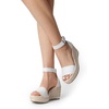 image:imageDREAM PAIRS Womens Wedge Sandals Open Toe Espadrilles Sandals Comfortable Dressy Ankle Strap Platform Sandals Suitable for Work Beach Summer ShoesWhite