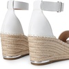 image:imageDREAM PAIRS Womens Wedge Sandals Open Toe Espadrilles Sandals Comfortable Dressy Ankle Strap Platform Sandals Suitable for Work Beach Summer ShoesWhite