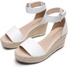 image:imageDREAM PAIRS Womens Wedge Sandals Open Toe Espadrilles Sandals Comfortable Dressy Ankle Strap Platform Sandals Suitable for Work Beach Summer ShoesWhite