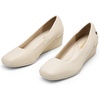 image:imageDREAM PAIRS Womens Wedge Shoes Closed Toe Low Heel Pumps Comfotable Dress ShoesBeigepu