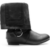 image:imageDREAM PAIRS Womens Wide Calf Knee High Boots FurLined Low Hidden Wedge BootsBlack