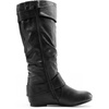 image:imageDREAM PAIRS Womens Wide Calf Knee High Boots FurLined Low Hidden Wedge BootsUrablackwidecalf
