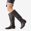 image:imageDREAM PAIRS Womens Wide Calf Knee High Pull On Fall Weather Winter BootsWideCalfBrown