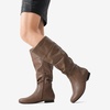 image:imageDREAM PAIRS Womens Wide Calf Knee High Pull On Fall Weather Winter BootsWideCalfCamel