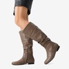 image:imageDREAM PAIRS Womens Wide Calf Knee High Pull On Fall Weather Winter BootsWideCalfKhaki