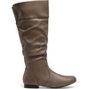 image:imageDREAM PAIRS Womens Wide Calf Knee High Pull On Fall Weather Winter BootsWideCalfKhaki
