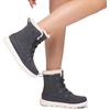 image:imageDREAM PAIRS Womens Winter Boots Cozy Faux Fur AntiSlip Snow Boots Lace Up Comfort Stylish Ankle Booties for Cold Weather City WalkDark Grey