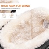 image:imageDREAM PAIRS Womens Winter Boots Cozy Faux Fur AntiSlip Snow Boots Lace Up Comfort Stylish Ankle Booties for Cold Weather City WalkDark Grey