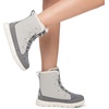 image:imageDREAM PAIRS Womens Winter Boots Cozy Faux Fur AntiSlip Snow Boots Lace Up Comfort Stylish Ankle Booties for Cold Weather City WalkLight Grey