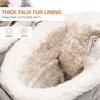 image:imageDREAM PAIRS Womens Winter Boots Cozy Faux Fur AntiSlip Snow Boots Lace Up Comfort Stylish Ankle Booties for Cold Weather City WalkLight Grey