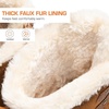 image:imageDREAM PAIRS Womens Winter Boots Cozy Faux Fur AntiSlip Snow Boots Lace Up Comfort Stylish Ankle Booties for Cold Weather City WalkTan