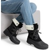 image:imageDREAM PAIRS Womens Winter Snow Duck BootsWaterproof Mid Calf AntiSlip Stability Lace Up Faux Fur Lining Warm Cozy Boots Outdoor Supportive InsoleBlack