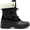 image:imageDREAM PAIRS Womens Winter Snow Duck BootsWaterproof Mid Calf AntiSlip Stability Lace Up Faux Fur Lining Warm Cozy Boots Outdoor Supportive InsoleBlack