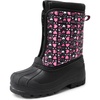 image:imageDREAM PAIRS Boys Girls Waterproof Winter Snow Boots for LittleBig KidsBlackPink