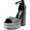 image:imageDREAM PAIRS High Heels Chunky Block Platform Heels for Women Ankle Strap Sexy Open Square Toe Heels Dressy Pumps SandalsBlackrhinestone
