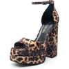 image:imageDREAM PAIRS High Heels Chunky Block Platform Heels for Women Ankle Strap Sexy Open Square Toe Heels Dressy Pumps SandalsLeopard