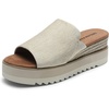 image:imageDREAM PAIRS Platform Sandals Women Slipon Espadrille Bohemia Wedge Sandals Comfort Dressy Summer Open Toe Canvas Slides for Womens Outdoor and BeachNaturalcanvas