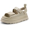 image:imageDREAM PAIRS Platform Sandals for Women Chunky Open Toe Dress Walking Comfortable Flat Sandals for SummerBeige