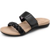 image:imageDREAM PAIRS Womens Arch Support Slides Flat Sandals Soft Cushion Slippers With Adjustable Straps