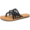 image:imageDREAM PAIRS Womens Flip Flops Round Toe Multi Strap lightweight Summer Beach Flat Casual Thong Sandals