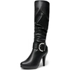 image:imageDREAM PAIRS Womens KneeHigh Stiletto Boots Black Fashion amp Classic Dress Boots