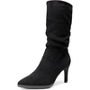 image:imageDREAM PAIRS Womens Mid Calf Boots High Heels Pointed Toe Zip Fashion Dressy BootBlacksuede