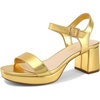 image:imageDREAM PAIRS Womens Platform Heels Block Chunky Open Toe Ankle Strap Heel Fashion Wedding Party Dress Sandals ShoesGold