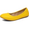 image:imageDREAM PAIRS Womens Solefina Solid Plain Walking Classic Ballet Flats ShoesYellow