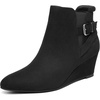 image:imageDREAM PAIRS Womens Wedge Ankle Boots Fall Low Heel Short Booties ShoesBlack