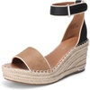 image:imageDREAM PAIRS Womens Wedge Sandals Open Toe Espadrilles Sandals Comfortable Dressy Ankle Strap Platform Sandals Suitable for Work Beach Summer ShoesBlackBrown