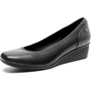 image:imageDREAM PAIRS Womens Wedge Shoes Closed Toe Low Heel Pumps Comfotable Dress ShoesBlackpu