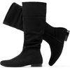 image:imageDREAM PAIRS Womens Wide Calf Knee High Pull On Fall Weather Winter BootsWideCalfBlack