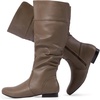 image:imageDREAM PAIRS Womens Wide Calf Knee High Pull On Fall Weather Winter BootsWideCalfKhaki
