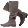 image:imageDREAM PAIRS Womens Wide Calf Knee High Pull On Fall Weather Winter BootsWideCalfTaupe