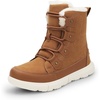 image:imageDREAM PAIRS Womens Winter Boots Cozy Faux Fur AntiSlip Snow Boots Lace Up Comfort Stylish Ankle Booties for Cold Weather City WalkTan