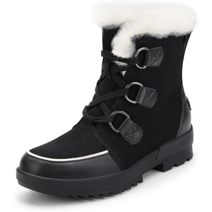 image:imageDREAM PAIRS Ankle Winter Boots for Women Snow Boots AntiSlip Resistant Classic Warm Faux Fur Lined Lace Up for Outdoor Hiking WalkingBlack