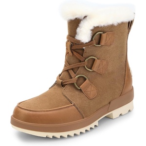 image:imageDREAM PAIRS Ankle Winter Boots for Women Snow Boots AntiSlip Resistant Classic Warm Faux Fur Lined Lace Up for Outdoor Hiking WalkingTan