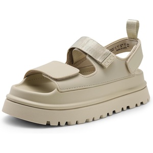 image:imageDREAM PAIRS Platform Sandals for Women Chunky Open Toe Dress Walking Comfortable Flat Sandals for SummerBeige