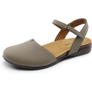 image:imageDREAM PAIRS Womens Closed Toe Sandals Arch Support Comfort Cork Footbed Flat Sandals Summer ShoesTaupe