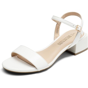 image:imageDREAM PAIRS Womens Low Heels for Women Classic Open Toe Ankle Strap Block Chunky Heel Sandals Holiday Party Wedding Dress Pumps ShoesWhitepu