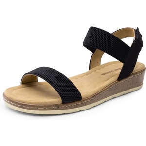 image:imageDREAM PAIRS Womens Low Wedge Casual SandalsBlack